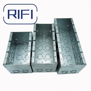 UL Listed Galvanized Steel Masonry Box With Concentric Knockouts Welded 3-1/2 In