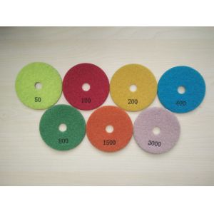 100mm Dry Honeycomb Diamond Polishing Pads For Stone