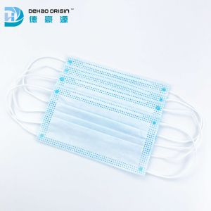 Dustproof 3 Layers Blue Breathable Disposable Face Masks