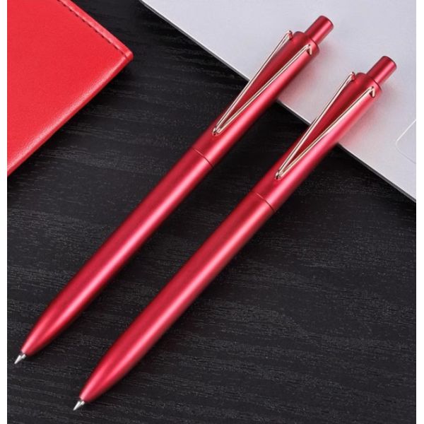 Signature Pen Business Professional Pen High end Metal Pen with Clip Press type Advertising Pen V-shaped Ball Pen