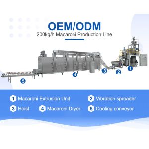 Multifunctional Commercial Macaroni Pasta Maker Extruder Machine for Food