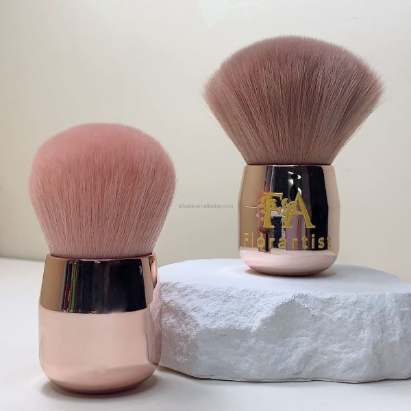 High Quality Premium Synthetic Hair Metal Handle Nail Dust Brush Cleaning Powder Brush