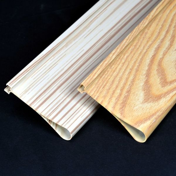 Suspended Water Drip Metal Strip Ceiling With Vaulted Waves Hills / Valley Pattern