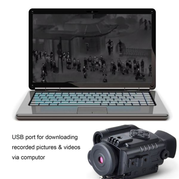 ABS PC MINI ABS PC Helmet Mounted Night Vision Goggles 102×76×49mm