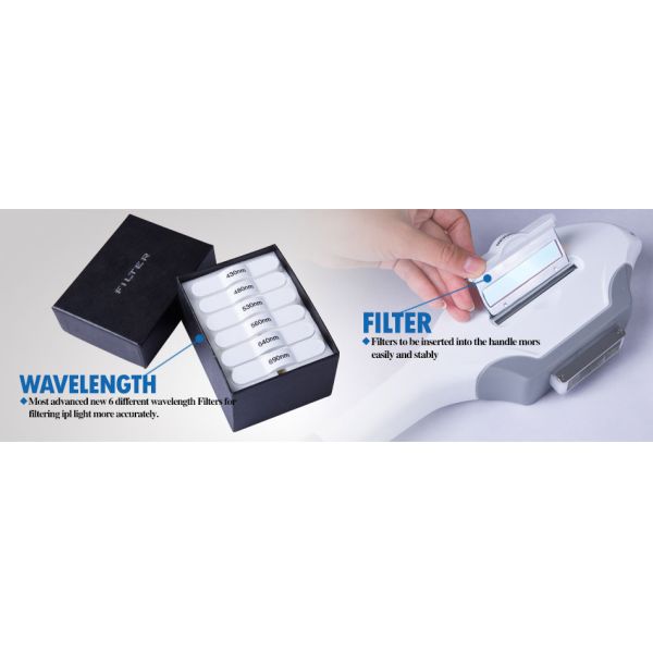 IPL Hair Removal Machine Epilator 690nm Filter Wavelength 50HZ / 60HZ