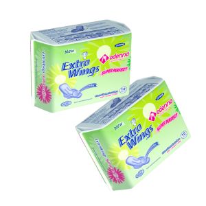 Breathable Cotton Women Sanitary Napkin With Wings Absorption 30-250ml And Customizable Weight