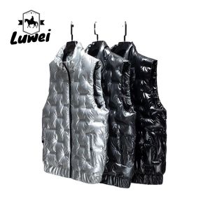 China Zipper Quilted Bubble Coat Vest Waterproof Polyester Cotton Sleeveless Puffer on sale