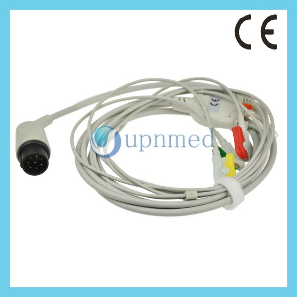 Buy Nihon Kohden 3 lead ECG cable with clip,8 pin at wholesale prices