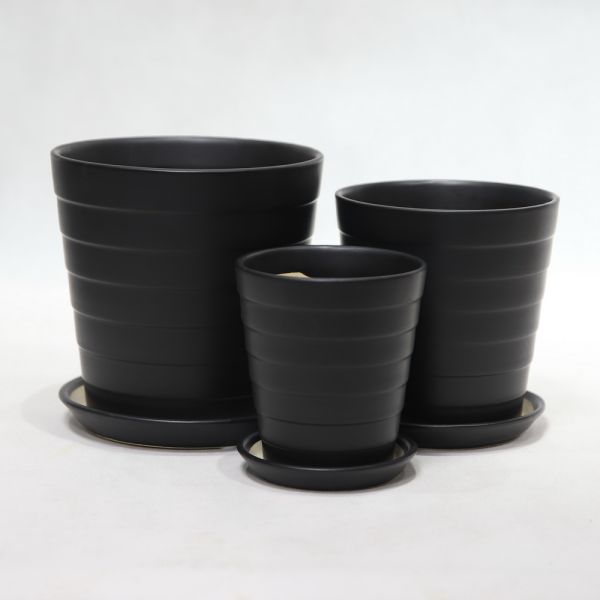 Glossy Modern Ceramic Pots Handcrafted For Indoor Greenery