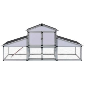 Quality Outdoor 263×74×117cm 48kgs Aluminum Laying Hens Coop for sale