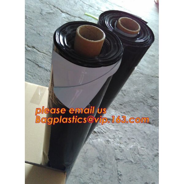 Custom biodegradable agriculture plastic mulch film,tubular roll with black