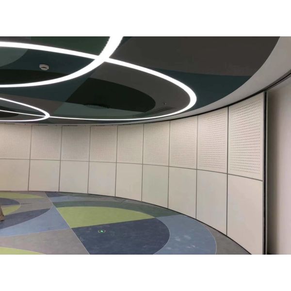 Laminate Melamine Finish Movable Wall Partitions With Ceiling Wheels / Folding