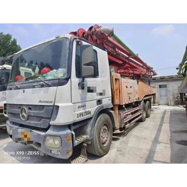 Heavy Equipment 2014 Sy 49m Used Concrete Pump Truck with Mercedes Benz Truck Mounted Pump