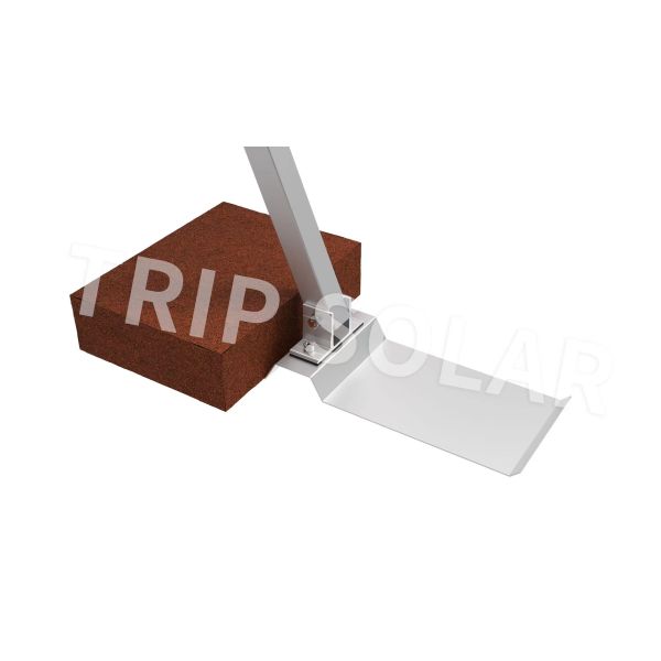 25-30 Years of Service Life Solar Railing Ballasted Roof Mounting System for Flat Roof