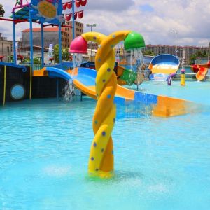 Fiberglass Aqua Park Equipment Water Spray Column