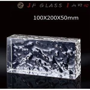 Hotel Clear Float Handrail Pavement 6x8 Glass Block