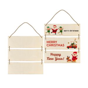 Sublimation Heat Transfer Blank Rectangular Wooden Signage Custom Shape Cut