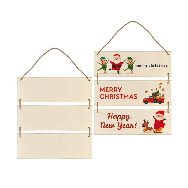 Sublimation Heat Transfer Blank Rectangular Wooden Signage Custom Shape Cut