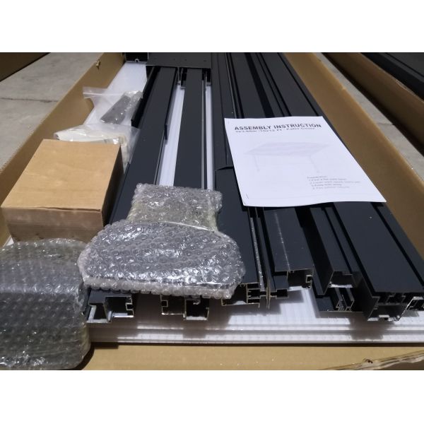 Water Resistant 81kgs 16ft Aluminum Patio Covers