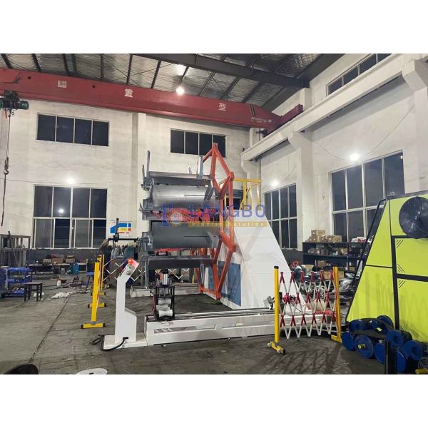 PE Pipe Automatic Coiler Double Disk Winder For Multifunctional Plastic Winding