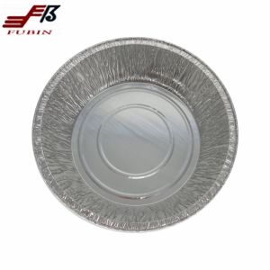 2400ml 90mic Food Preservation Round Foil Trays Chicken Baking Roasting