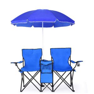 Great Strength Folding Picnic Chair With Umbrella