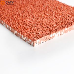 China Nontoxic Rubber Jogging Track Waterproof , Thickness 8mm Running Rubber Track on sale