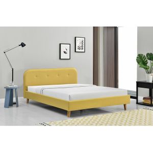 ODM Tufted Upholstered Queen Platform Bed Modern Simple 140x200Cm
