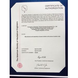 Jiangsu Olymspan Equipment Eechnology Co.,Ltd Certifications