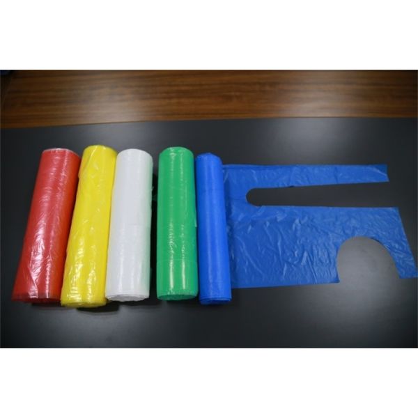 Colorful Disposable Plastic Aprons Embossed / Smooth Surface For Housework