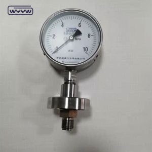 All Stainless Steel Indicator Pressure Gauge With Flange CE Approved