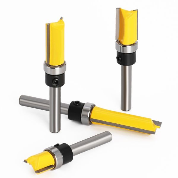 Milling Cutter 1/4 Handle Trimming Knife Shank Top Bearing Flush Trim Wood Trimmer Cutter Carpenter