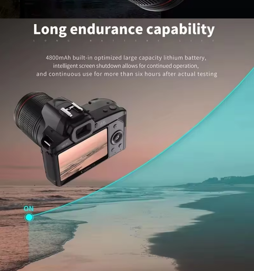 4k Digital Camera Dual Video Vlog Wifi CCD Camera 64MP 16x Zoom 3.0'' Touch Screen