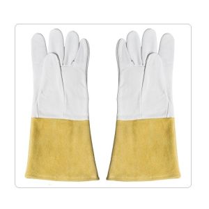 Iron Steel Heat Resistant Cow Split Welding Work Gloves
