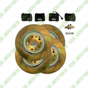 For Maserati Granturismo Quattroporte Front & Rear Brake Pads & Rotors Set OEM