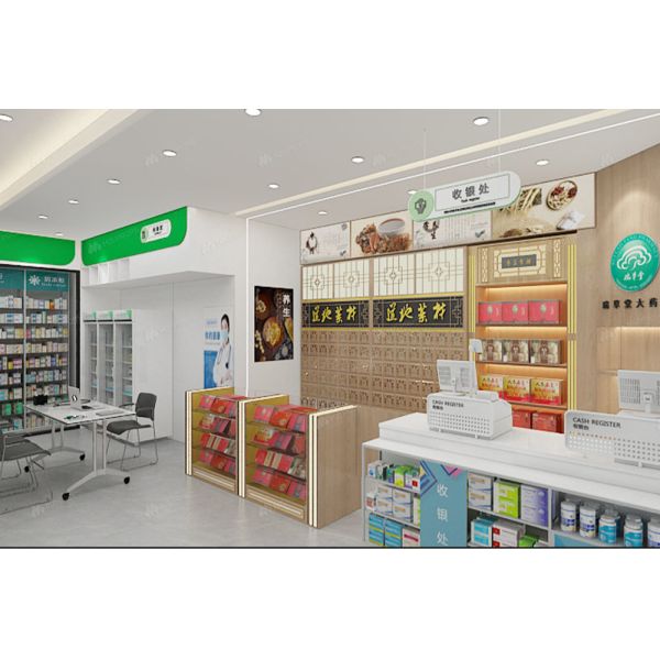 04-XDZYS006 Space-Saving Shop Showcase Gondola Pharmacy Products Retail Store for Medicine Display Furniture