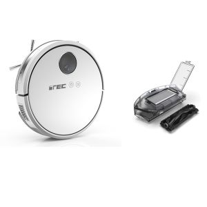 Automatic Charging Google Home Smart Vacuum Wifi Connectivity 1800pa Suction