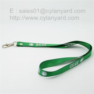 China Key holder lanyards, rivet polyester key lanyard with split ring on sale