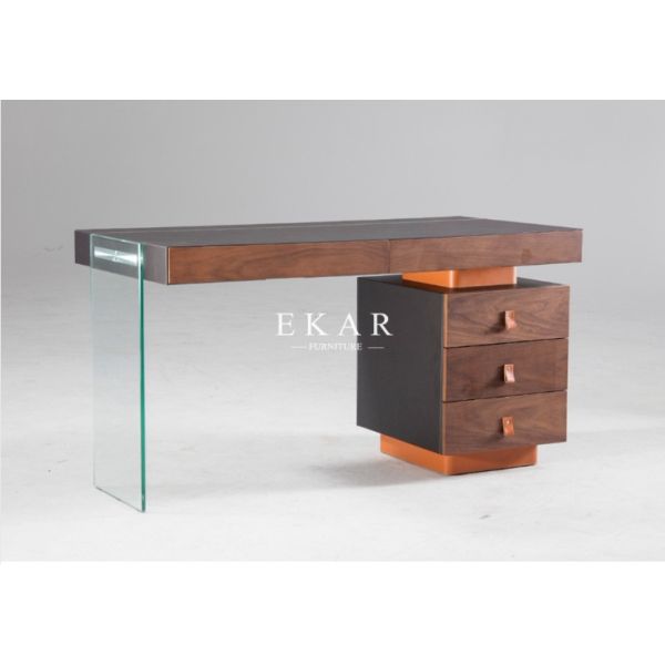 Buy Modern Table Italian Design Office Desk With Side Drawer at wholesale prices