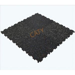 Recyclable Gym Fitness Rubber Flooring Interlocking Practical