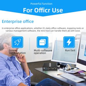 Intel Celeron 2955U Fanless Industrial Mini PC DDR3 8GB RAM Dual Ethernet