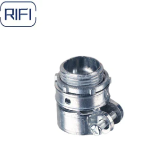 3/8-4 Inch Zinc Material Straight Squeeze Bx Connector For Flexible Conduit