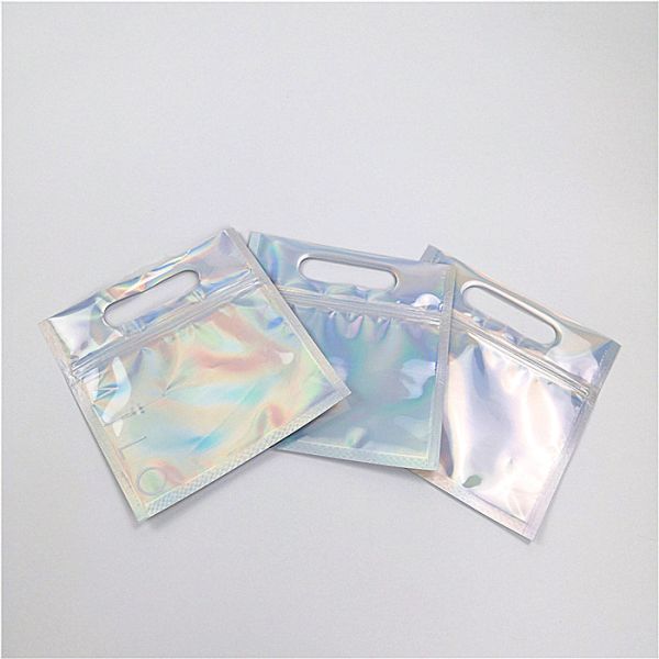 Nail Polish Cosmetic Packaging Bag Custom Printing Shinny Hologram With