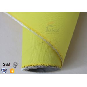 Yellow PU Coated Fiberglass Fabric 3732 Fireproof Welding Protection Blanket