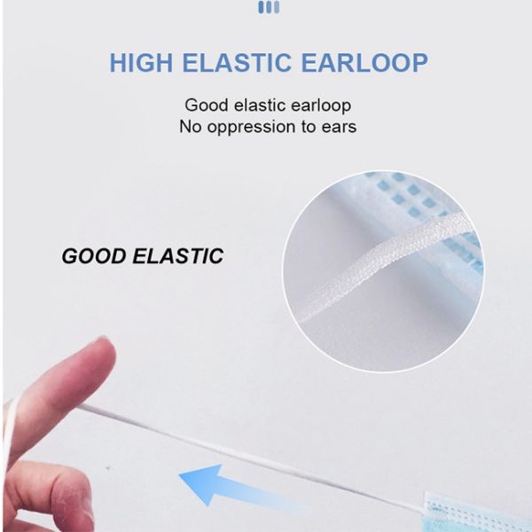 Buy 10pieces/Bag Nonwoven Disposable Earloop Mask With Shield at wholesale prices
