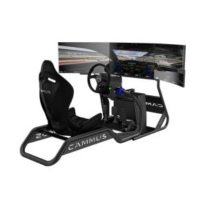 CAMMUS Sim Racing Simulator Cockpit With Concave Clutch Pedals