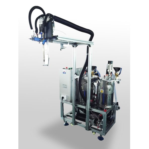 High Precision 2 Part Silicone Metering and Dispensing System with Dynamic