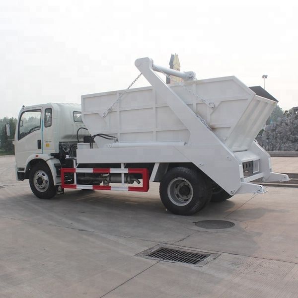 Buy Sinotruk new design sinotruk 4x2 swept-body refusecollector swing arm type garbage truck with high quality at wholesale prices