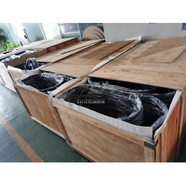 Oval Led Mirror Aluminium Profile Anodizing Brushed Oblong Bending