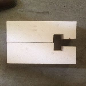 White Corundum Brick Good Thermal Shock Stability No Pollution For Glass Furance
